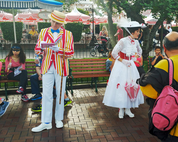 Bert and Mary Poppins characters